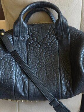 Authentic Alexander Wang Rocco Duffel Bag With Gold Tone Hardware